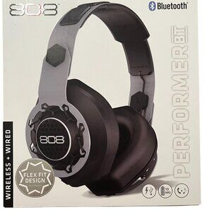 NEW/Opened} 808 Bluetooth/Wireless Performer BT Flex Fit Headphones